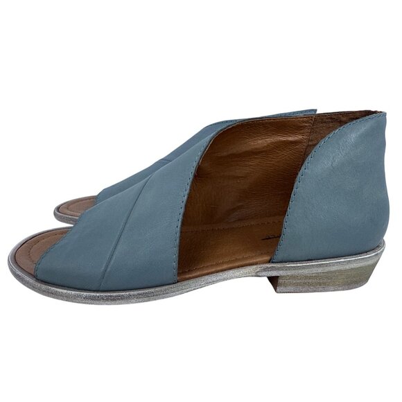 Free People Women's Mont Blanc Asymmetric Blue Leather Open Toe Sandals EU 40 - Picture 6 of 13